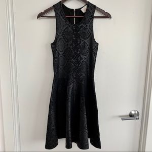 Snake print A-line Parker dress